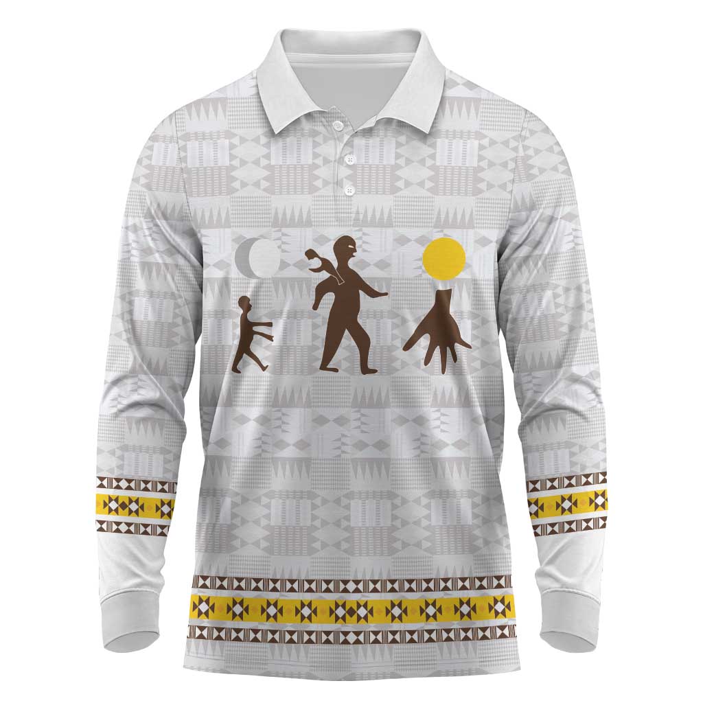 Personalized Kingdom of Kakongo Long Sleeve Polo Shirt Royal Stylized