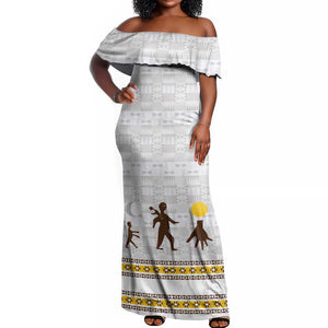 Personalized Kingdom of Kakongo Off Shoulder Maxi Dress Royal Stylized