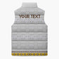 Personalized Kingdom of Kakongo Sleeveless Puffer Jacket Royal Stylized