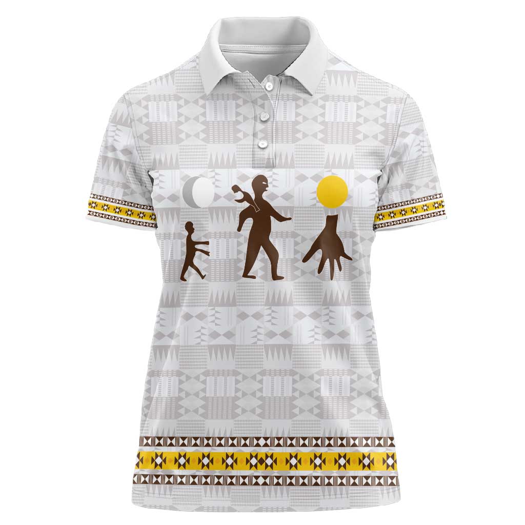Personalized Kingdom of Kakongo Women Polo Shirt Royal Stylized