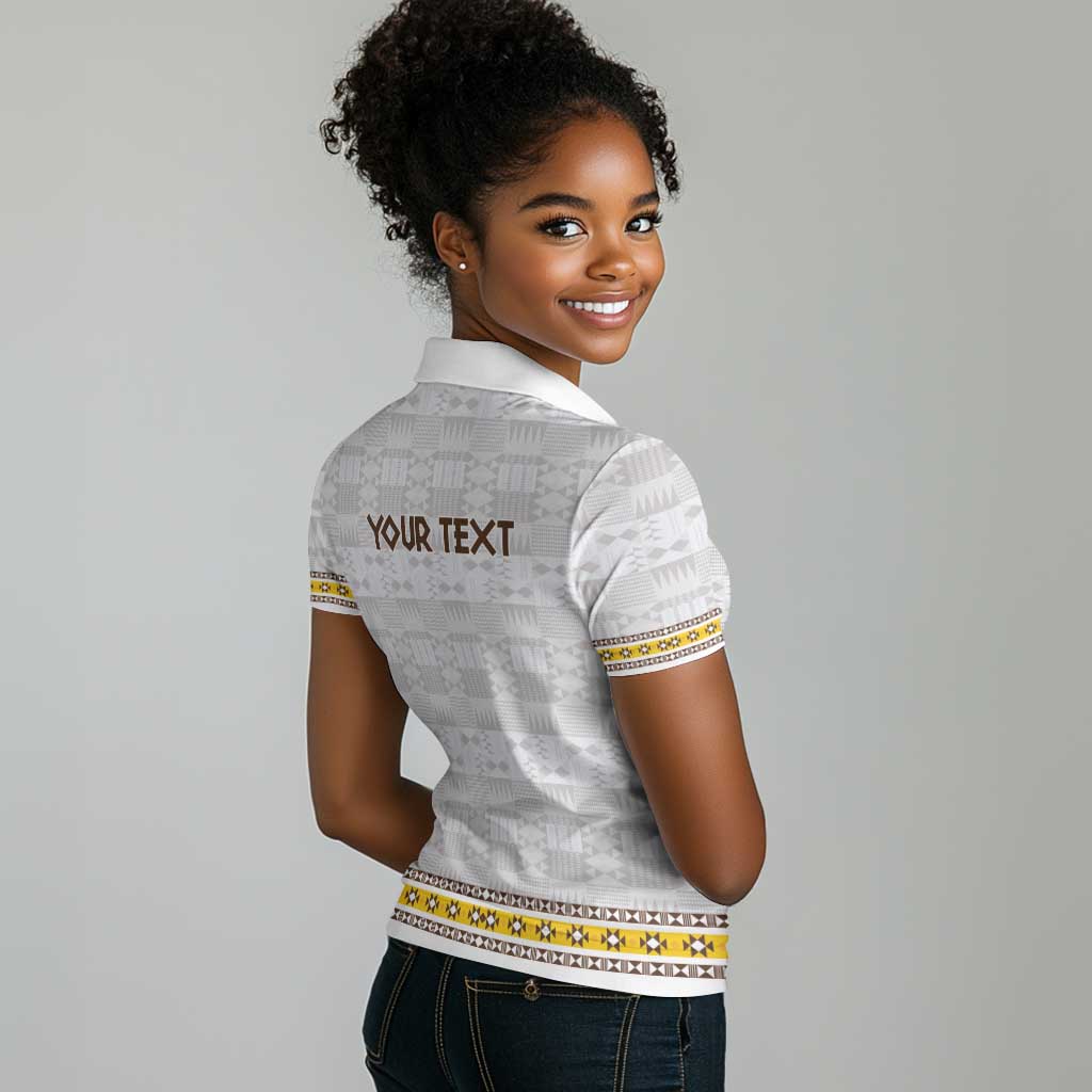 Personalized Kingdom of Kakongo Women Polo Shirt Royal Stylized