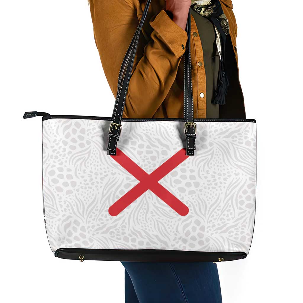 Kingdom of Kongo Leather Tote Bag Kongo dya Ntotila