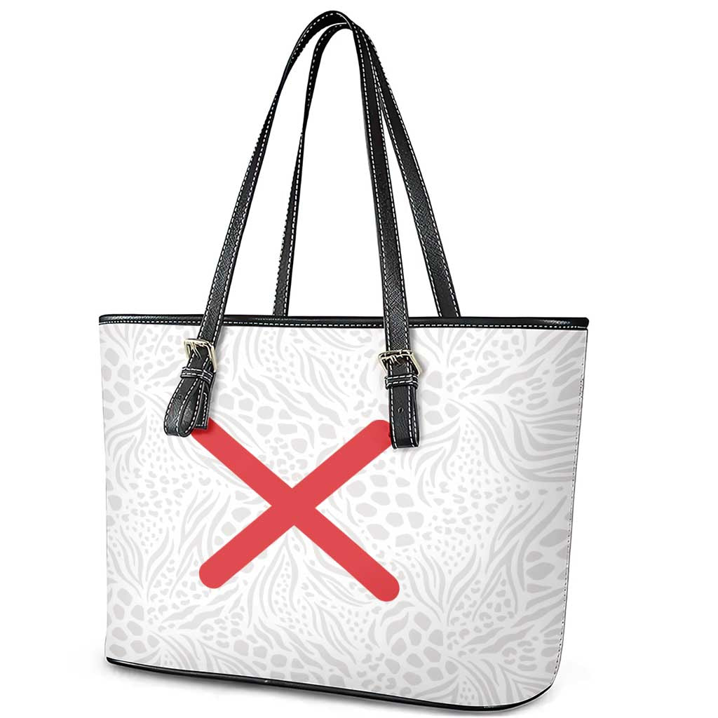 Kingdom of Kongo Leather Tote Bag Kongo dya Ntotila