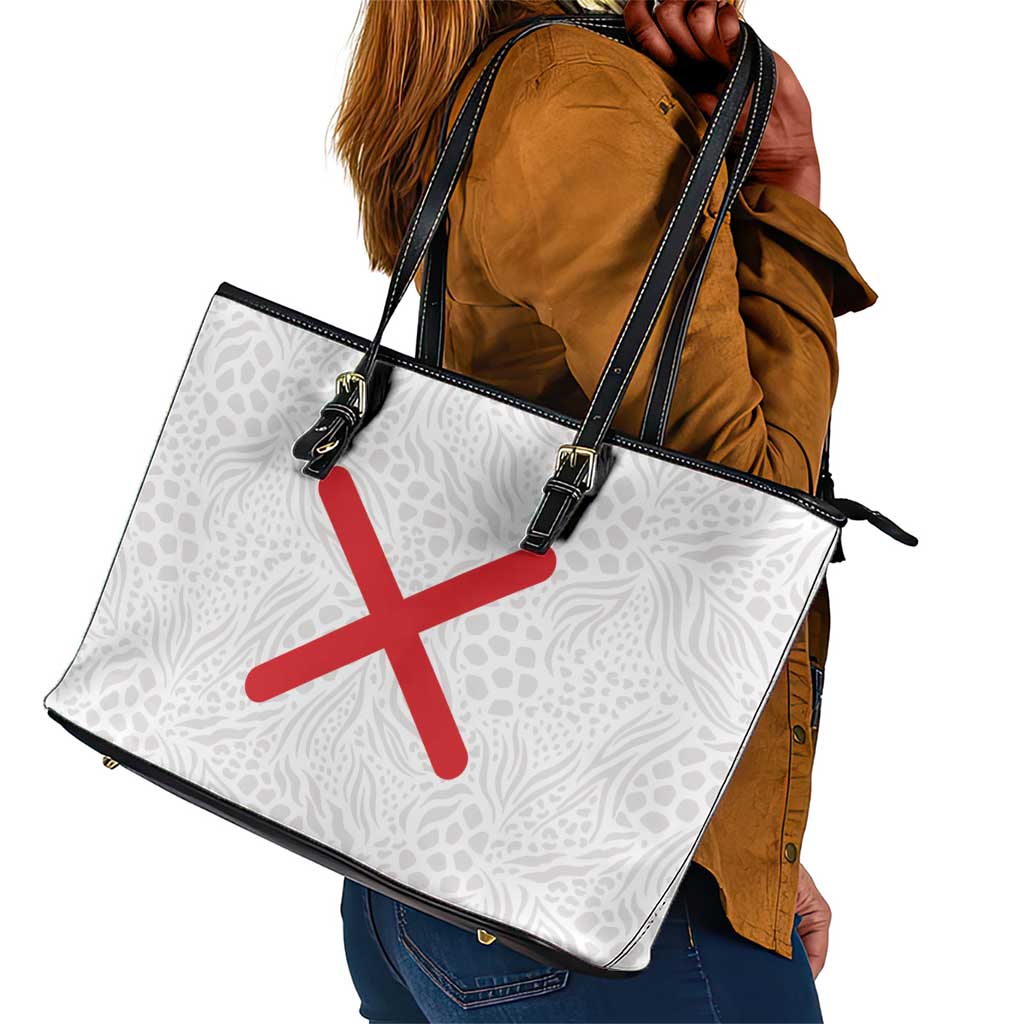 Kingdom of Kongo Leather Tote Bag Kongo dya Ntotila