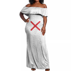 Kingdom of Kongo Off Shoulder Maxi Dress Kongo dya Ntotila