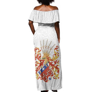 Kingdom of Kongo Off Shoulder Maxi Dress Kongo dya Ntotila