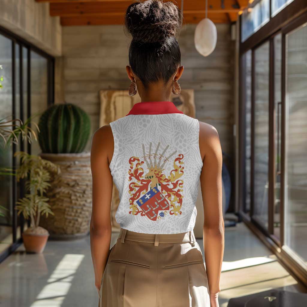 Kingdom of Kongo Women Sleeveless Polo Shirt Kongo dya Ntotila