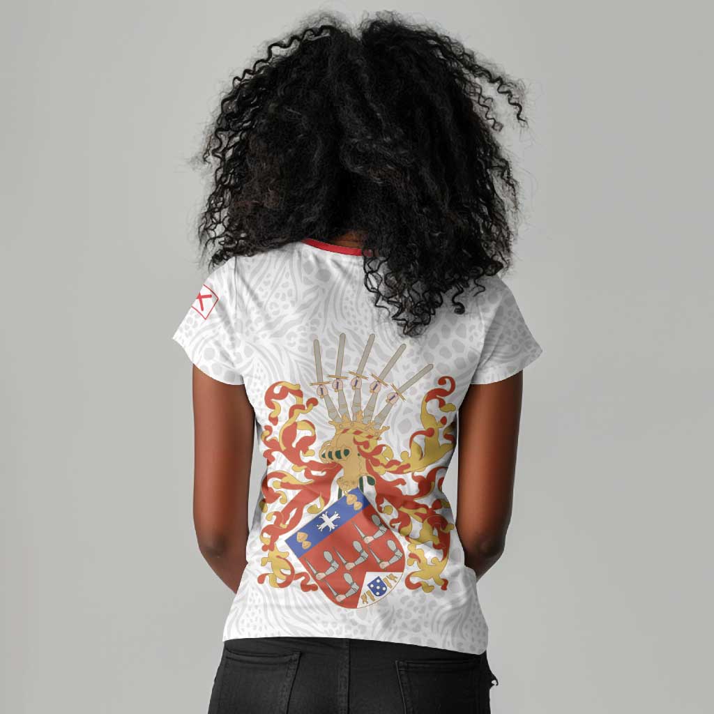 Kingdom of Kongo Women V-Neck T-Shirt Kongo dya Ntotila