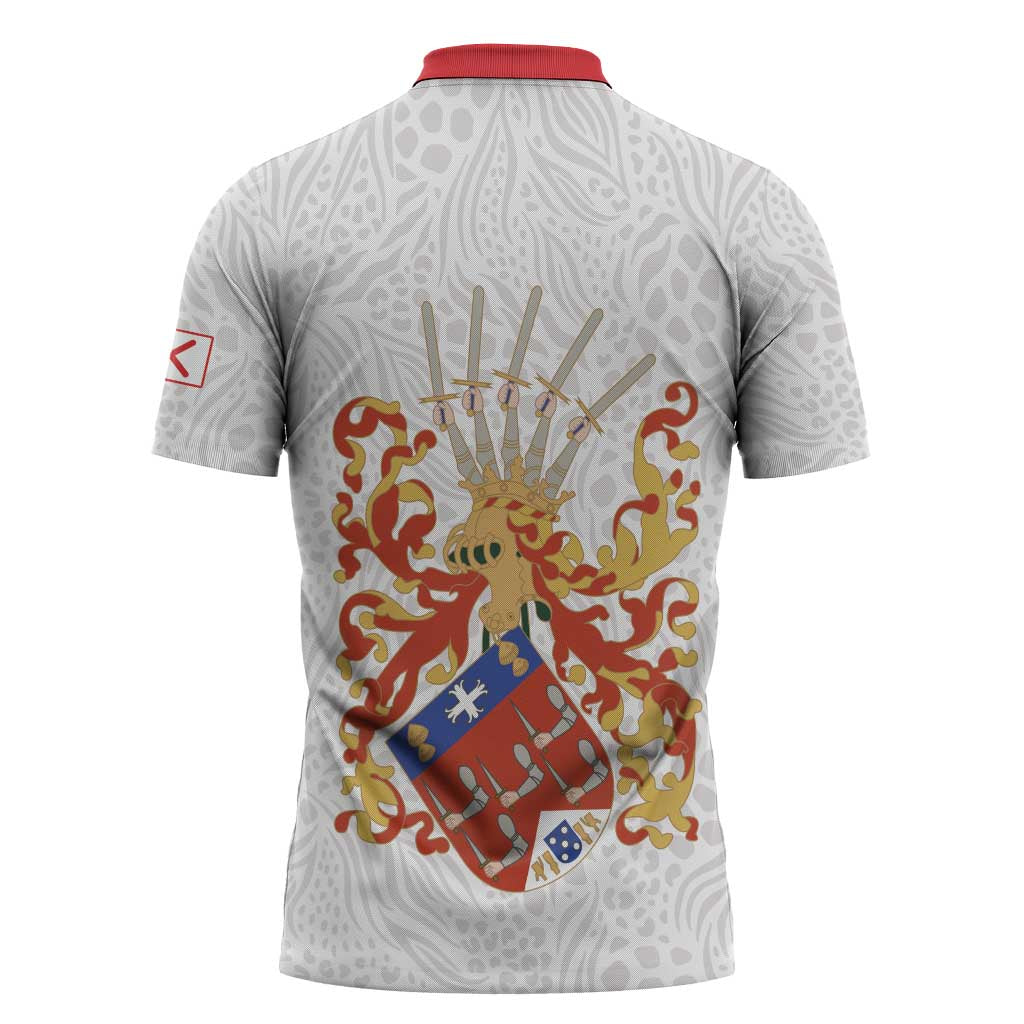 Kingdom of Kongo Zipper Polo Shirt Kongo dya Ntotila