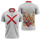 Kingdom of Kongo Zipper Polo Shirt Kongo dya Ntotila