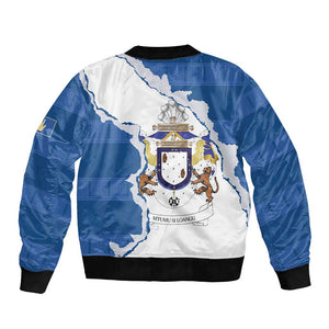 Kingdom of Loango Bomber Jacket African Pattern Flag Stylized