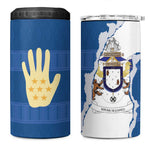 Kingdom of Loango 4 in 1 Can Cooler Tumbler African Pattern Flag Stylized