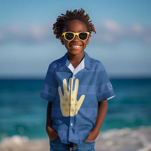 Kingdom of Loango Kid Hawaiian Shirt African Pattern Flag Stylized