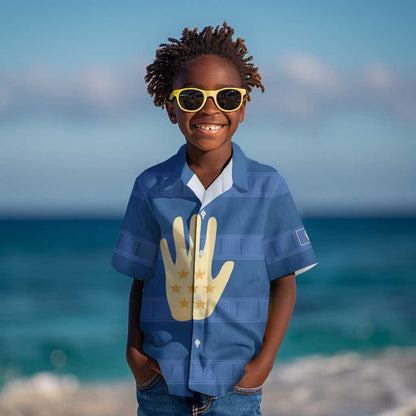 Kingdom of Loango Kid Hawaiian Shirt African Pattern Flag Stylized