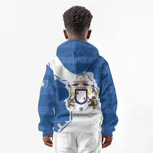 Kingdom of Loango Kid Hoodie African Pattern Flag Stylized