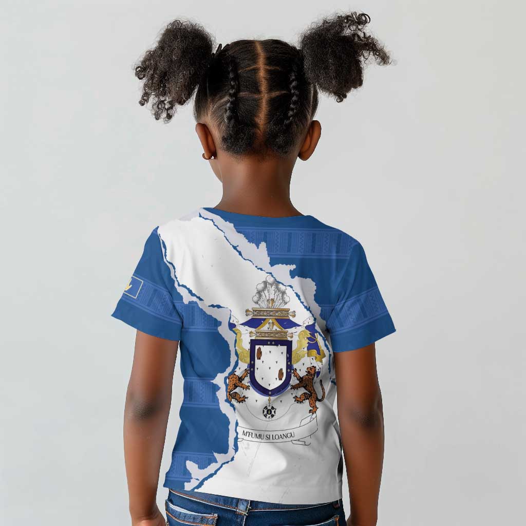 Kingdom of Loango Kid T shirt African Pattern Flag Stylized