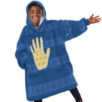 Kingdom of Loango Kid Wearable Blanket Hoodie African Pattern Flag Stylized