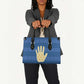 Kingdom of Loango Leather Bag African Pattern Flag Stylized