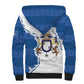Kingdom of Loango Sherpa Hoodie African Pattern Flag Stylized