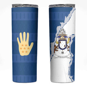 Kingdom of Loango Skinny Tumbler African Pattern Flag Stylized