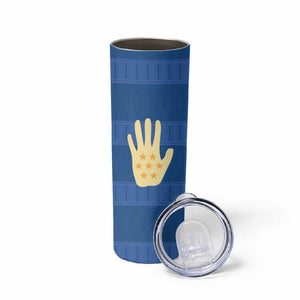 Kingdom of Loango Skinny Tumbler African Pattern Flag Stylized