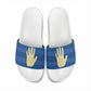 Kingdom of Loango Slide Sandals African Pattern Flag Stylized