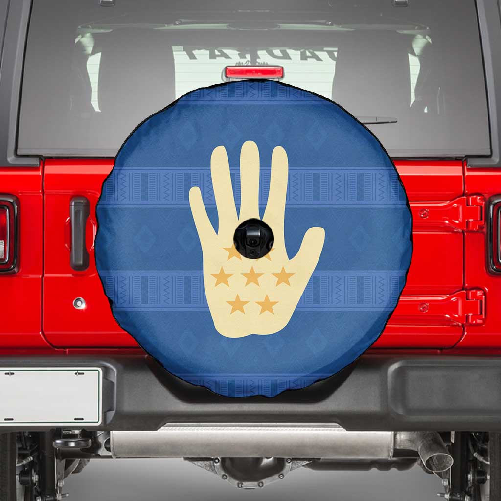 Kingdom of Loango Spare Tire Cover African Pattern Flag Stylized
