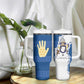 Kingdom of Loango Tumbler With Handle African Pattern Flag Stylized