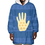 Kingdom of Loango Wearable Blanket Hoodie African Pattern Flag Stylized