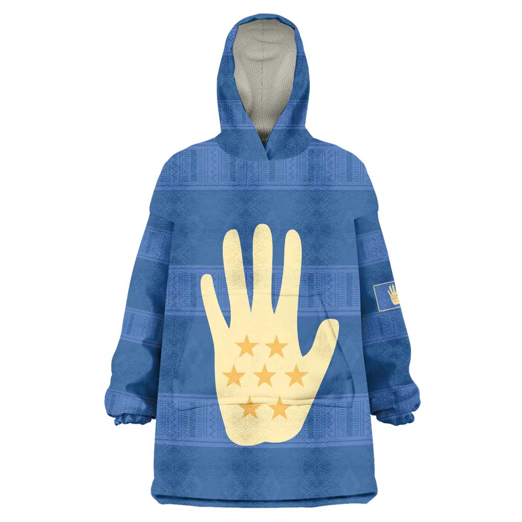 Kingdom of Loango Wearable Blanket Hoodie African Pattern Flag Stylized