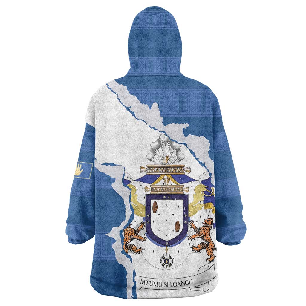 Kingdom of Loango Wearable Blanket Hoodie African Pattern Flag Stylized