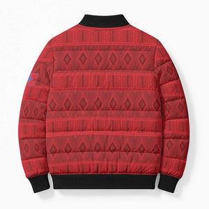 Kingdom of Ndongo Bomber Puffer Jacket Utuminu ua Ngola
