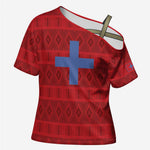 Kingdom of Ndongo Cross Shoulder Shirt Utuminu ua Ngola