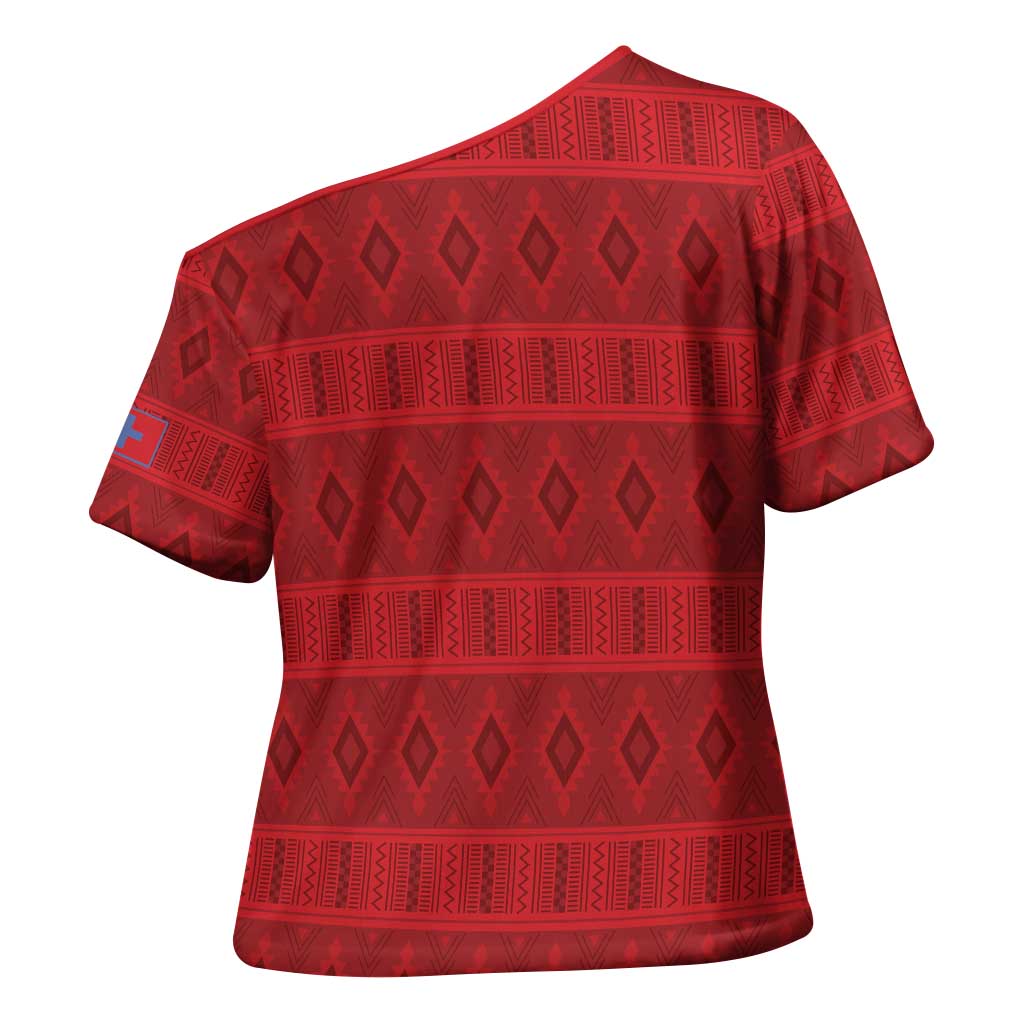 Kingdom of Ndongo Cross Shoulder Shirt Utuminu ua Ngola