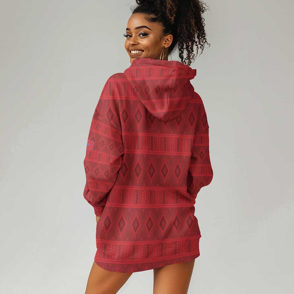 Kingdom of Ndongo Hoodie Dress Utuminu ua Ngola