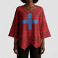 Kingdom of Ndongo Kimono Sleeve Blouse Utuminu ua Ngola