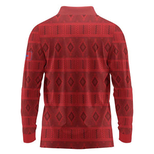 Kingdom of Ndongo Long Sleeve Polo Shirt Utuminu ua Ngola