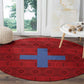 Kingdom of Ndongo Round Carpet Utuminu ua Ngola
