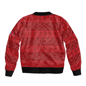 Kingdom of Ndongo Sleeve Zip Bomber Jacket Utuminu ua Ngola
