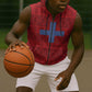 Kingdom of Ndongo Sleeveless Zip Hoodie Utuminu ua Ngola
