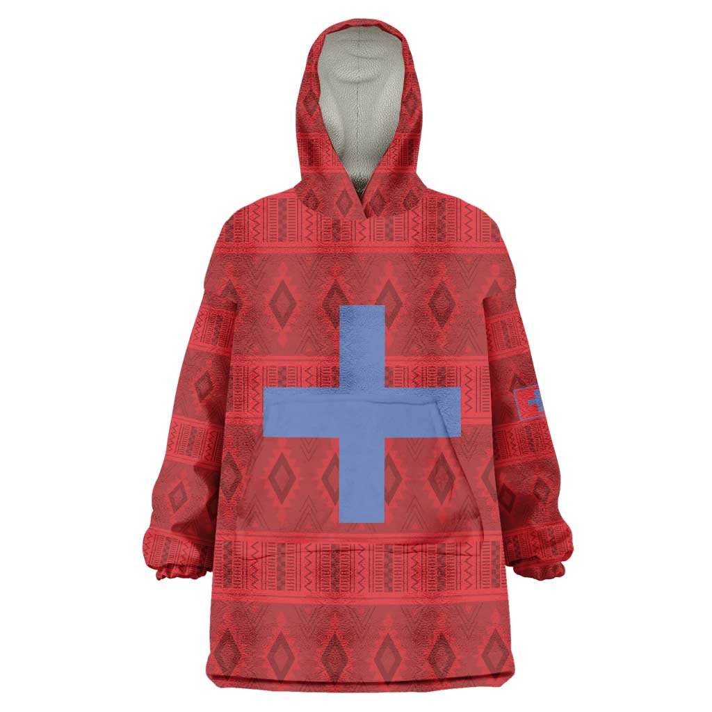 Kingdom of Ndongo Wearable Blanket Hoodie Utuminu ua Ngola