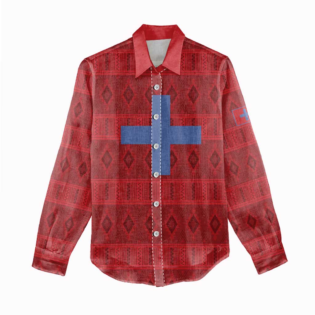 Kingdom of Ndongo Women Casual Shirt Utuminu ua Ngola