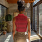 Kingdom of Ndongo Women Sleeveless Polo Shirt Utuminu ua Ngola