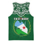Custom Djibouti Basketball Jersey with Jabuuti Emblem and Islamic Floral Circle - African Pride