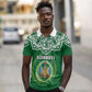 Custom Djibouti Polo Shirt with Jabuuti Emblem and Islamic Floral Circle