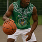 Custom Djibouti Sleeveless Hoodie with Jabuuti Emblem and Islamic Floral Circle - African Pride