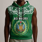 Custom Djibouti Sleeveless Hoodie with Jabuuti Emblem and Islamic Floral Circle - African Pride