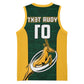 Custom South Africa Rugby Basketball Jersey - Springboks Go Champions with Protea Pattern - African Pride
