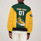Custom South Africa Rugby Bomber Jacket - Springboks Go Champions with Protea Pattern
