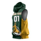 Custom South Africa Rugby Sleeveless Hoodie - Springboks Go Champions with Protea Pattern - African Pride